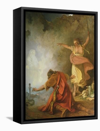 Saul and the Witch of Endor, 1791-Philip James De Loutherbourg-Framed Stretched Canvas