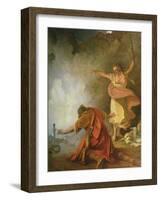 Saul and the Witch of Endor, 1791-Philip James De Loutherbourg-Framed Giclee Print