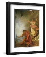 Saul and the Witch of Endor, 1791-Philip James De Loutherbourg-Framed Premium Giclee Print