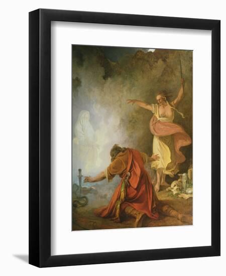 Saul and the Witch of Endor, 1791-Philip James De Loutherbourg-Framed Premium Giclee Print