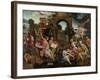 Saul and the Witch of Endor-Jacob Cornelisz van Oostsanen-Framed Art Print