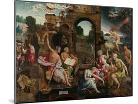 Saul and the Witch of Endor-Jacob Cornelisz van Oostsanen-Mounted Art Print