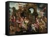 Saul and the Witch of Endor-Jacob Cornelisz van Oostsanen-Framed Stretched Canvas