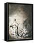 Saul and the Witch of Endor-Ferdinand Bol-Framed Stretched Canvas