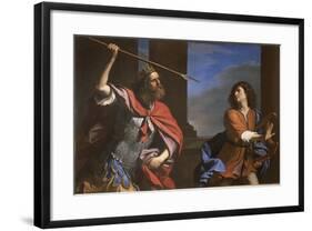 Saul Attacking David-null-Framed Giclee Print