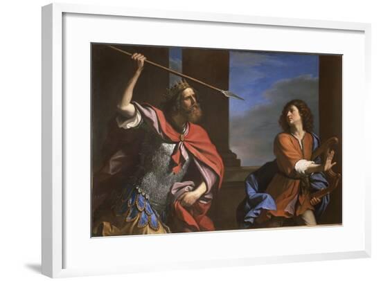 Saul Attacking David--Framed Giclee Print