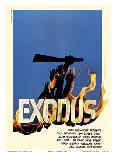 Exodus Motion Picture - Jewish state of Israel-Saul Bass-Art Print