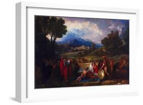 Saul before Samuel and the Prophets, 1812-Benjamin West-Framed Giclee Print