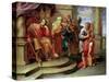 Saul Listening to David Playing the Harp-Erasmus Quellinus-Stretched Canvas