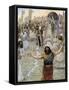 Saul prophesies with the prophets by Tissot -Bible-James Jacques Joseph Tissot-Framed Stretched Canvas