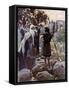 Saul questions the young maidens by Tissot -Bible-James Jacques Joseph Tissot-Framed Stretched Canvas