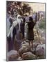 Saul questions the young maidens by Tissot -Bible-James Jacques Joseph Tissot-Mounted Giclee Print