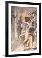 Saul's Daughter Michal Watching David Dance Before the Ark-Francesco Salviati-Framed Giclee Print