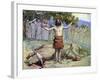 Saul sacrifices the oxen by J James Tissot - Bible-James Jacques Joseph Tissot-Framed Giclee Print