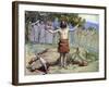 Saul sacrifices the oxen by J James Tissot - Bible-James Jacques Joseph Tissot-Framed Giclee Print