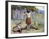 Saul sacrifices the oxen by J James Tissot - Bible-James Jacques Joseph Tissot-Framed Giclee Print