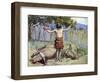 Saul sacrifices the oxen by J James Tissot - Bible-James Jacques Joseph Tissot-Framed Giclee Print