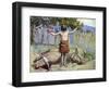 Saul sacrifices the oxen by J James Tissot - Bible-James Jacques Joseph Tissot-Framed Giclee Print