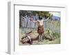 Saul sacrifices the oxen by J James Tissot - Bible-James Jacques Joseph Tissot-Framed Giclee Print