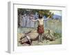 Saul sacrifices the oxen by J James Tissot - Bible-James Jacques Joseph Tissot-Framed Giclee Print