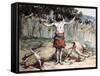 Saul Sacrifices the Oxen-James Tissot-Framed Stretched Canvas