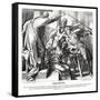 Saul tries to kill David, 1 Samuel-Julius Schnorr von Carolsfeld-Framed Stretched Canvas