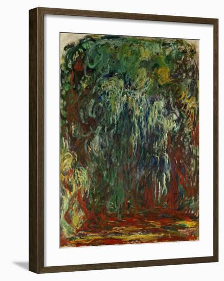 Saule pleureur, Giverny (Weeping willow, Giverny) Painted in Monet's garden at Giverny.-Claude Monet-Framed Giclee Print