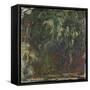 Saule pleureur-Claude Monet-Framed Stretched Canvas