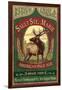 Sault Ste. Marie, Michigan - Elk Pale Ale-Lantern Press-Framed Art Print