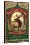 Sault Ste. Marie, Michigan - Elk Pale Ale-Lantern Press-Stretched Canvas