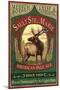 Sault Ste. Marie, Michigan - Elk Pale Ale-Lantern Press-Mounted Art Print