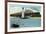 Sault Ste. Marie, Michigan - International Bridge Scene-Lantern Press-Framed Art Print