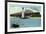 Sault Ste. Marie, Michigan - International Bridge Scene-Lantern Press-Framed Art Print