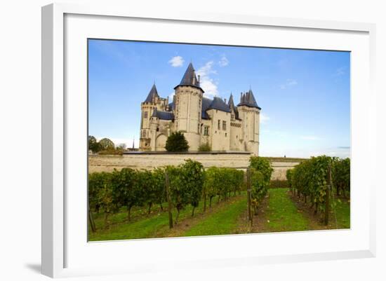 Saumur Castle and Vineyards-neirfy-Framed Photographic Print