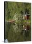 Sauna and Lake Reflections, Lapland, Finland-Doug Pearson-Stretched Canvas