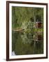 Sauna and Lake Reflections, Lapland, Finland-Doug Pearson-Framed Photographic Print