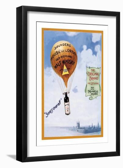 Saunders's House of Lords Whiskey-Fred Smith-Framed Art Print
