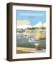 Saundersfoot - Dave Thompson Contemporary Travel Print-Dave Thompson-Framed Art Print