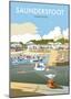 Saundersfoot - Dave Thompson Contemporary Travel Print-Dave Thompson-Mounted Giclee Print