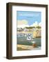 Saundersfoot - Dave Thompson Contemporary Travel Print-Dave Thompson-Framed Giclee Print