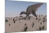 Saurolophus Walking across a Barren Landscape-null-Mounted Art Print