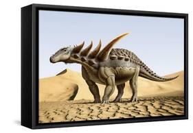 Sauropelta, a Nodosaurid Dinosaur from the Cretaceous Period-null-Framed Stretched Canvas