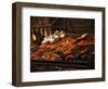 Sausages on a Grill, Mercado Del Puerto, Montevideo, Uruguay-null-Framed Photographic Print