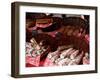 Sausages on a Market Stall, La Flotte, Ile De Re, Charente-Maritime, France, Europe-Richardson Peter-Framed Photographic Print