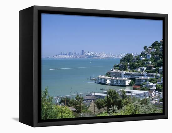 Sausalito, a Town on San Francisco Bay in Marin County, California, USA-Fraser Hall-Framed Stretched Canvas