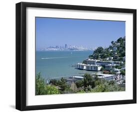 Sausalito, a Town on San Francisco Bay in Marin County, California, USA-Fraser Hall-Framed Photographic Print