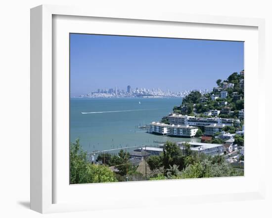 Sausalito, a Town on San Francisco Bay in Marin County, California, USA-Fraser Hall-Framed Photographic Print