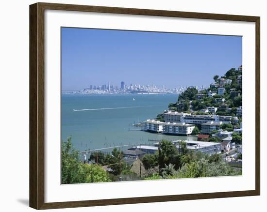 Sausalito, a Town on San Francisco Bay in Marin County, California, USA-Fraser Hall-Framed Photographic Print