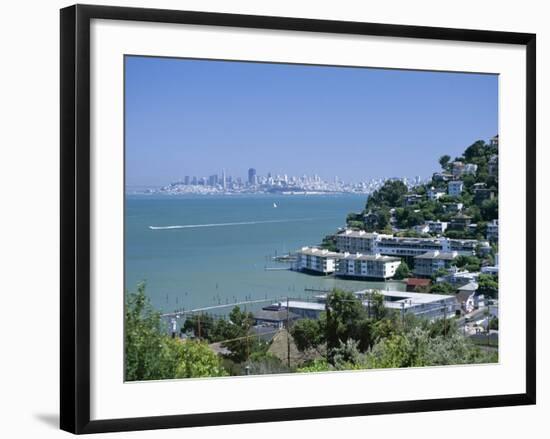 Sausalito, a Town on San Francisco Bay in Marin County, California, USA-Fraser Hall-Framed Photographic Print