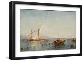 Sausset, environs de Marseille, la pêche au thon-Félix Ziem-Framed Giclee Print